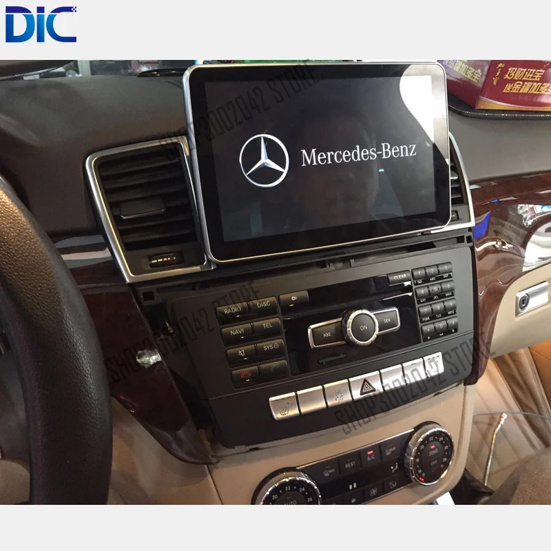 Excellent 6.0 Android system navigation player vertical screen steering wheel original control 9 inch 12 inch for Benz ML GL 2012-2017 8