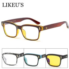 Фильтр LIKEU'S, блокирующий светильник синего цвета, уменьшает цифровое напряжение глаз, четкие обычные компьютерные игровые очки для сна