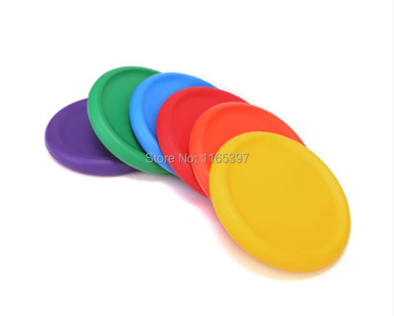 2pc High quality fun soft rubber foam flying disc kids games toys