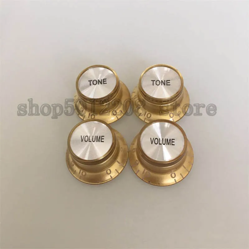 

4 pcs/set Guitar Volume&Tone Button Cap Gold Knobs For LP SG Electric guitars