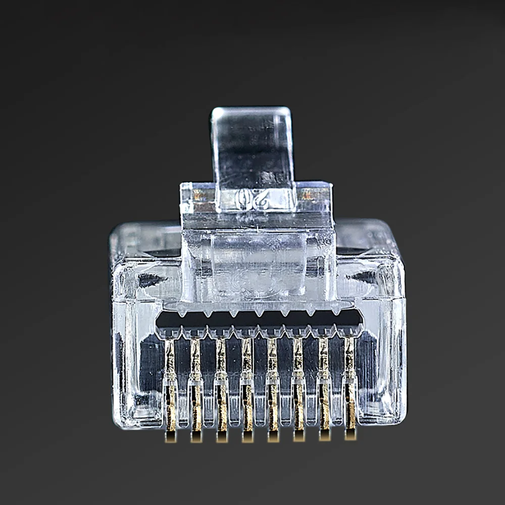 OULX-RJ45 Conector 6U Gold PlatedPass Através De