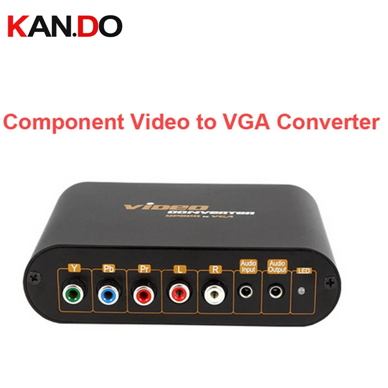 7600 Component video to VGA Video Converter,change YPbPr to Composite Video&S-video converter YPbPr AV to VGA output adapter 7600 Component video to VGA Video Converter,change YPbPr to Composite Video&S-video converter YPbPr AV to VGA output adapter