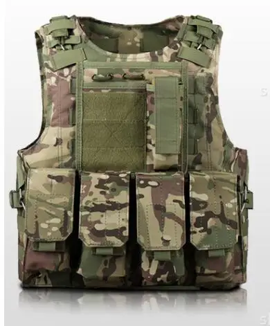 Быстросъемный военный модульный Тактический Жилет Molle CIRAS, штурмовой жилет, боевые жилеты для страйкбола, включает в себя чехол и сумку для аксессуаров - Цвет: CP camouflage