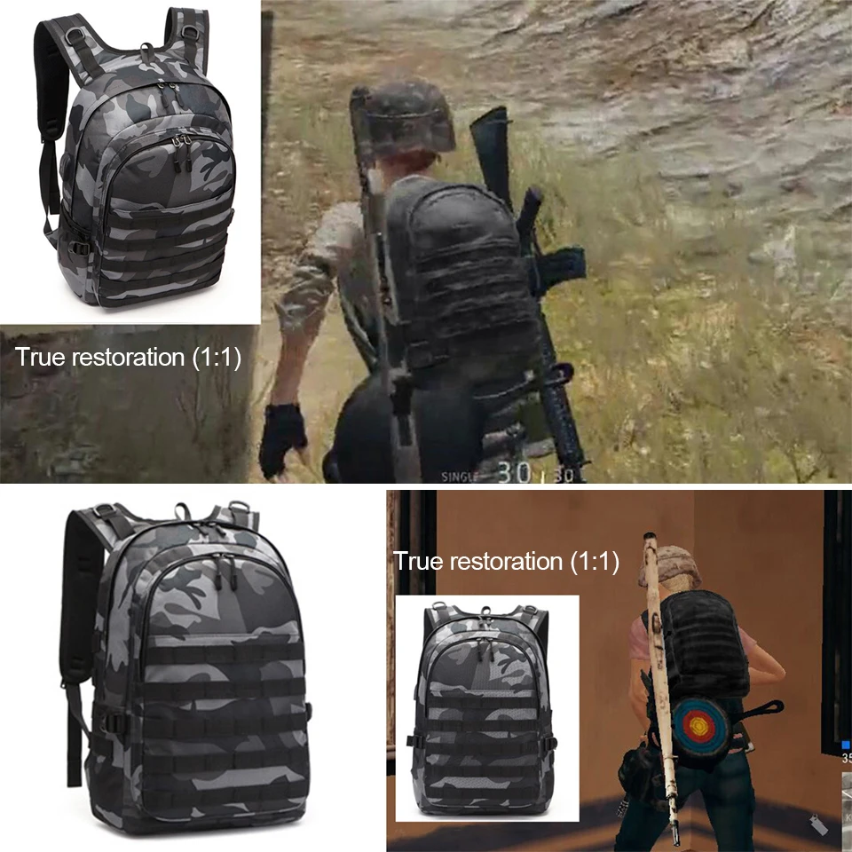Мужской рюкзак для игры в PUBG школьные ранцы камуфляжный дорожный ранец Pubg с