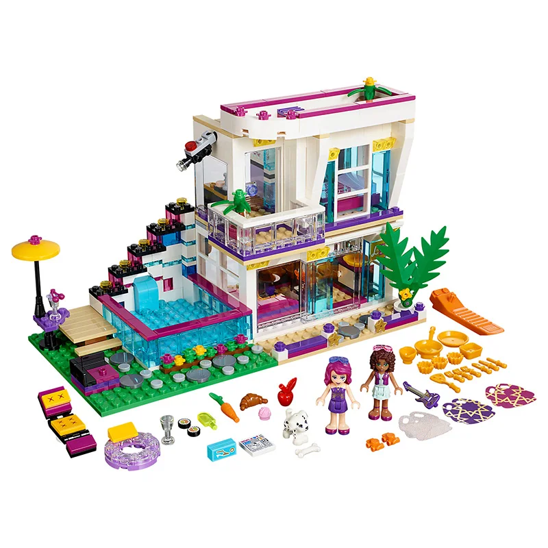 37035 760pcs Pop Star House Constructor Model Kit Blocks Compatible LEGO Bricks Toys for Boys Girls Children Modeling 37035 760pcs Pop Star House Constructor Model Kit Blocks Compatible LEGO Bricks Toys for Boys Girls Children Modeling