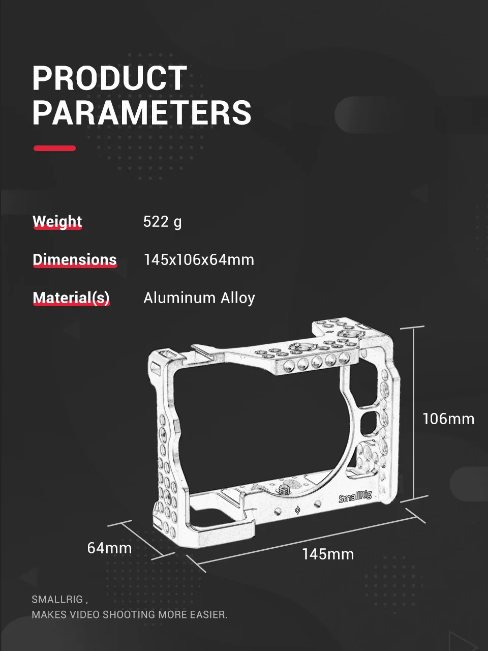 SmallRig a7r3 Камера реечная оснастка корзины для sony a7m3 для sony A7R III Камера/A7 III клетка Риг W/Топ Ручка Камера шаровой головкой 2103