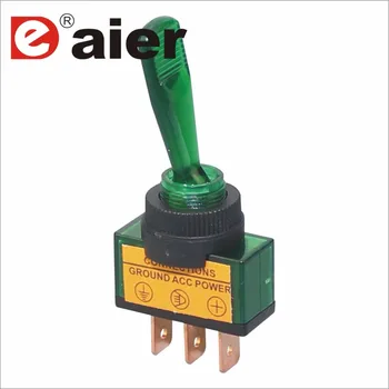 

AUTO 12VDC 20A LED Light Toggle Rocker Switch for illuminated ON OFF switches Car Dash 12V 3 Pins With Long Handle