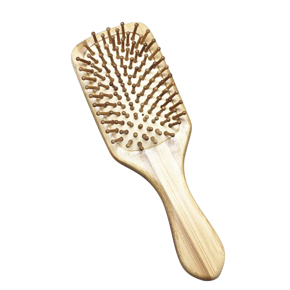Расческа Pin портативная щетка для распутывания головы массаж волос Здоровье бамбука натуральный без статического электричества