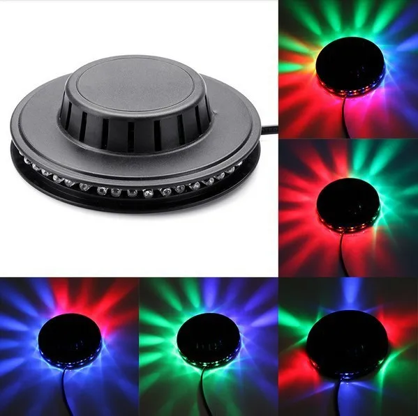 

Portable multi UFO LED music Laser Stage Lighting Adjustment Party Wedding Club Projector light US or EU