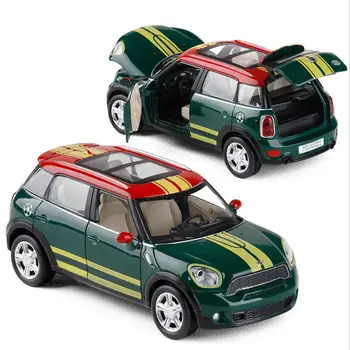 

1:28 MINI car model alloy pull back car toy diecasts metal model toy sound&light 4 open doors Children's gifts free shipping