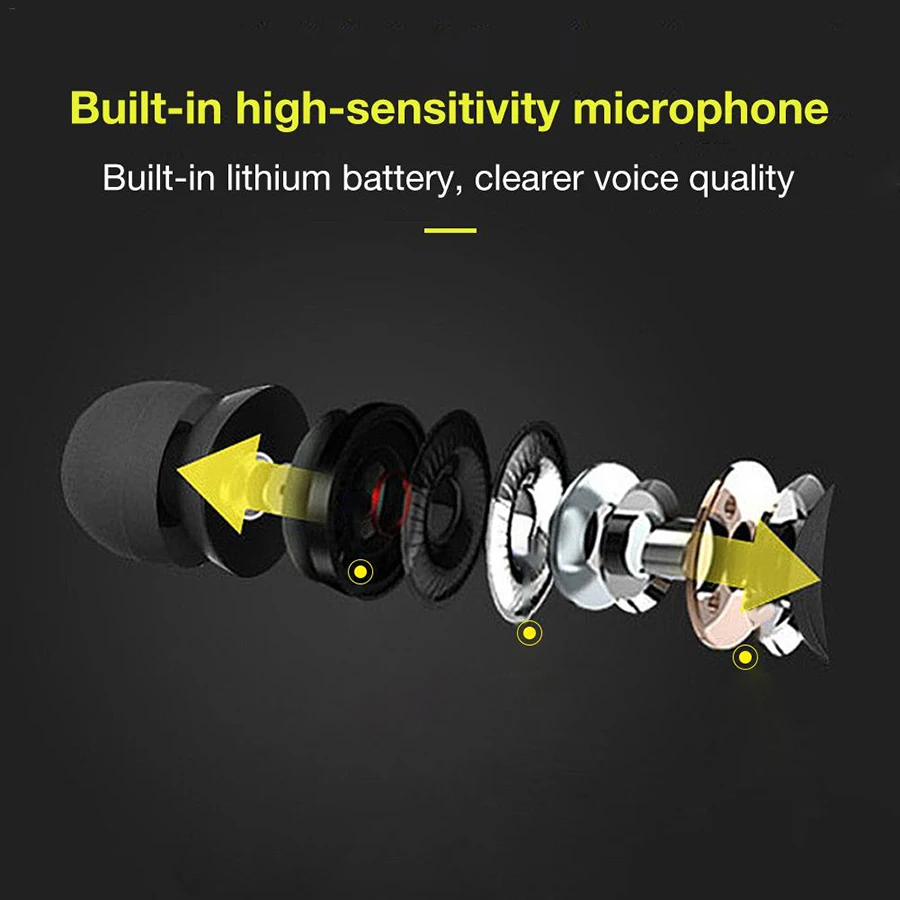 Magnetic music bluetooth earphone Y10 sport running wireless bluetooth headset with Mic For iPhone 8 X 7 Xiaomi 006