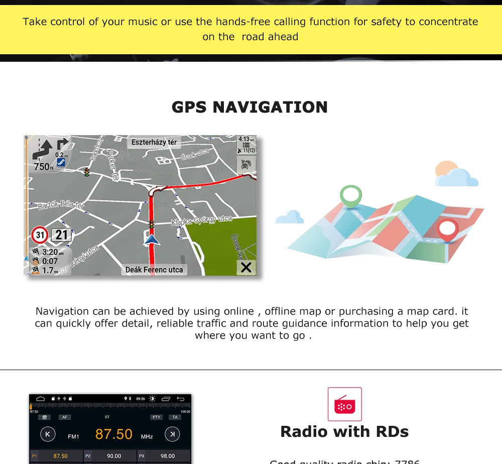 Perfect Android 9.0 Car Audio Stereo Player For Land Rover/Freelander 2 2007-2012 Wifi Radio FM Quad Cores Radio HDMI Multimedia GPS 6