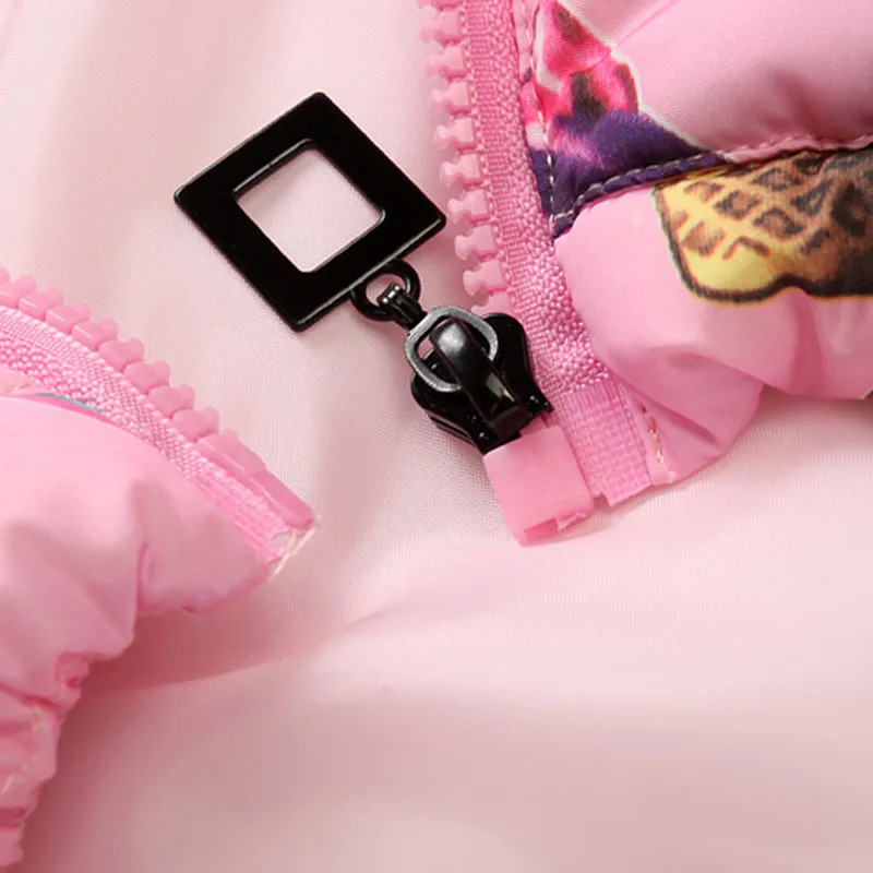 Новинка зимняя одежда с подкладкой из хлопка с изображением мороженного одежда для детей одежда для девочек стеганая куртка для детей