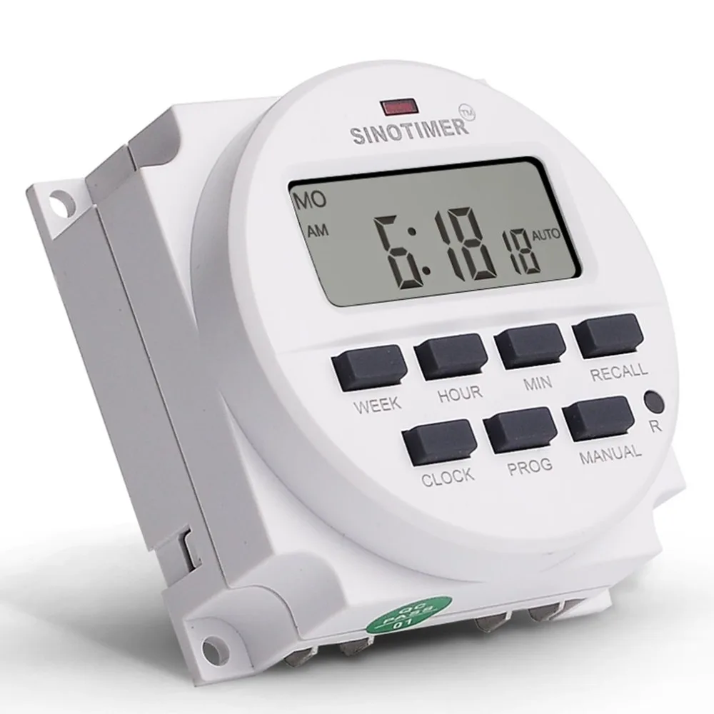 SINOTIMER AC 200-250 В Еженедельный 7 дней программируемый цифровой таймер реле