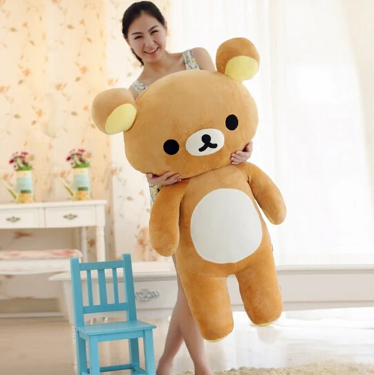 

1pcs Huge 80cm San-x Rilakkuma Relax Bear Lovely Stuffed Toys Cute Soft Pillow Plush Toy Doll Gifts for Children