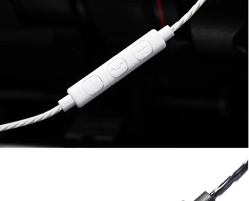 DIY кабель для наушников Аксессуары для наушников аудио обновление высокой чистоты OFC Ремонт Замена наушников кабель со встроенным пультом дистанционного управления