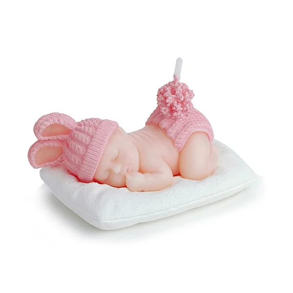

Creative Wedding Candle Sleeping Baby Birthday Decoration Smokeless Candles Sleeping Boy Girl Baby Pray Birthday Candle Handmade