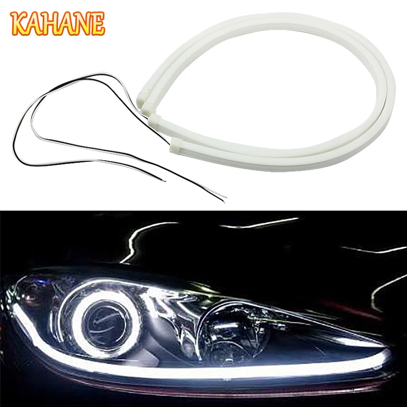 

KAHANE 45cm/60cm White LED DRL Flexible Soft Daytime Running Light FOR Toyota CHR C-HR Corolla Camry Nissan Juke X-Trail T32