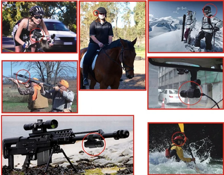 Мини-фонарь, Охотничья камера FHD 1080 P, Экшн-камера для винтовки, водонепроницаемая охотничья камера, пистолет, видео регистратор, видеокамера, пистолет, камера