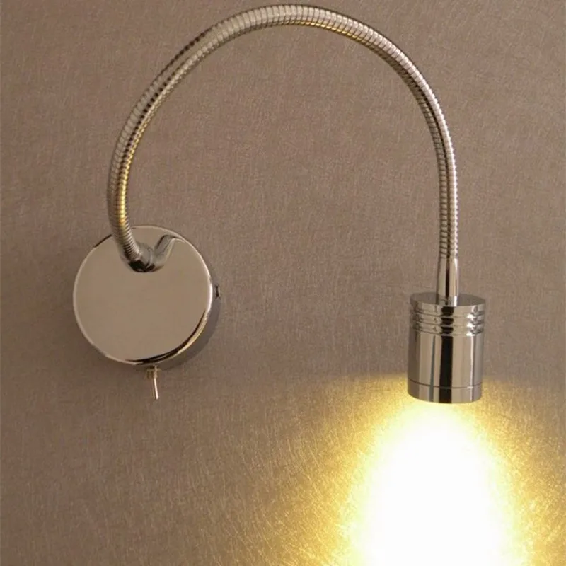 

Topoch Up and Down Wall Lights for Bedroom Camper Boats Reading Switch on/off Aluminum Pipe AC100-240V DC12-24V Polished Chrome