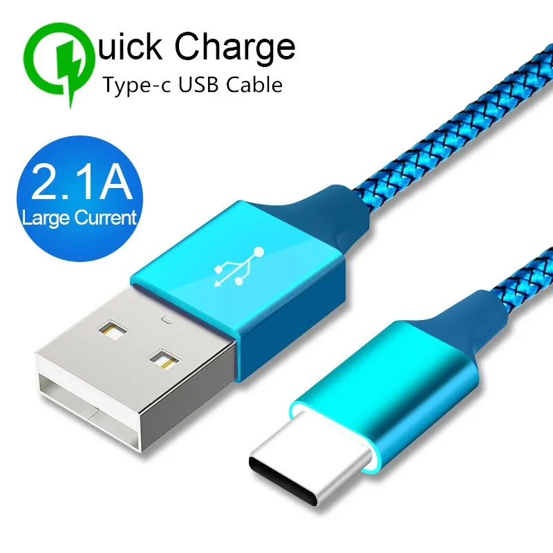 

DORWEE USB Type C Cable For Samsung S9 Note 8 Fast Charging Charger Cable For Huawei Xiaomi Mi 5 6 Mobile Phone USB Type-C Cable