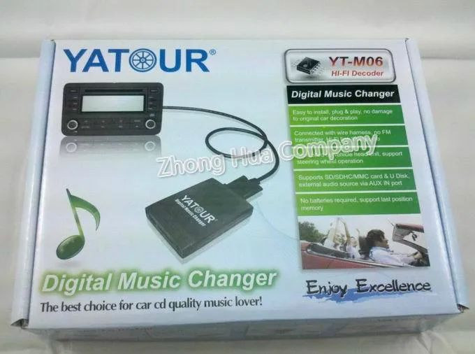 Автомобильный MP3-плеер Yatour ytm06 для VW Jetta Golf Passat T5 Audi Concert 3 Chorus 3 Skoda Seat USB AUX interface adapter mp3-плеер