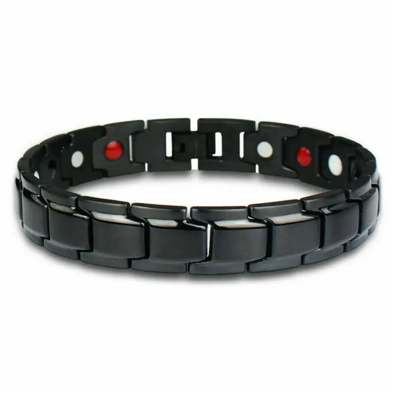 Therapeutic Energy Healing Bracelet Stainless Steel Magnetic Therapy Bracelet