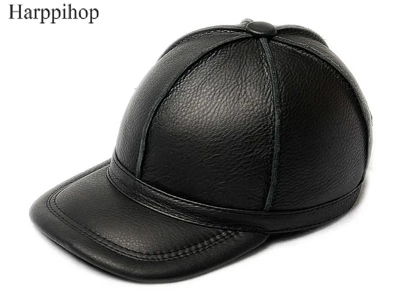 100 cowhide genuine leather hats 2017 new arrival caps New Men's Women