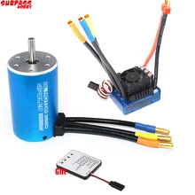 Moteur sans balais sans capteur RC 3660 4300KV 3800KV 3300KV avec carte de programmation ESC 80a et pour voiture de rallye RC 1/10