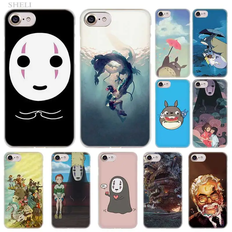 

PlusGhibli Spirited Away Totoro fashion transparent Case Cover for iPhone XI R 2019 XS Max XR X 4s 5s SE 6 6s 7 8 Plus