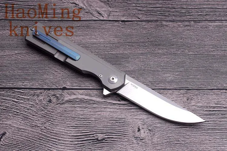 M390 Открытый Кемпинг бренд складной нож titanium ручка практичная тактический бой выживаемость ножи подшипник EDC инструменты OEM
