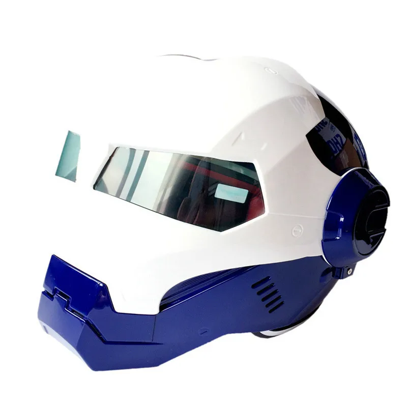 

Scooter Electroplate Red Golden Iron Man Helmet Anti-fall Motorcycle Helmet Full Face Helmet Cross Country Helmet For Unisex
