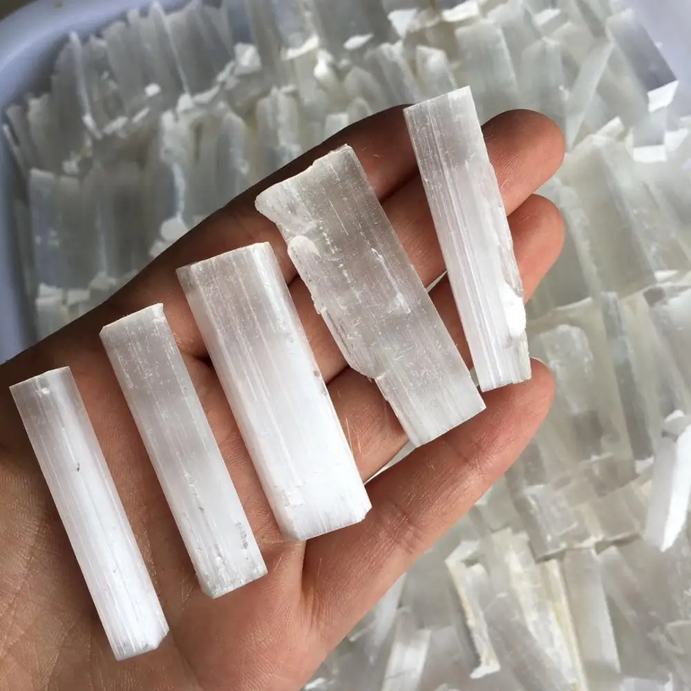 

white quartz crystal gypsum healing plaster crystal