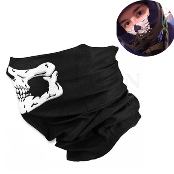 

Cool Tubular Skull Ghosts Ghost Mask Bandana Motor bike Sport Scarf Neck Warmer Winter Halloween For Motorcycle