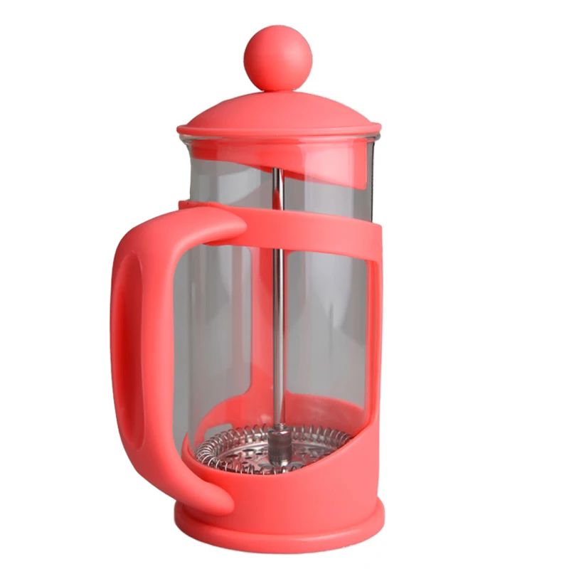 French Pressure Pot Cappuccino Coffee Maker Machine Glass Coffee Pot Filter Latte Maker Moka Coffee Pot Percolator Tool