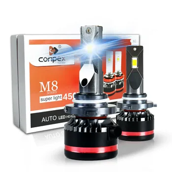 

2pcs Auto 45W 4400Lm CSP LED Chips H7 H4/9003/HB2 Hi/Lo H11 H1 H3 9005/HB3 9006/HB4 D1S Car LED Headlight Bulbs 6500K light lamp