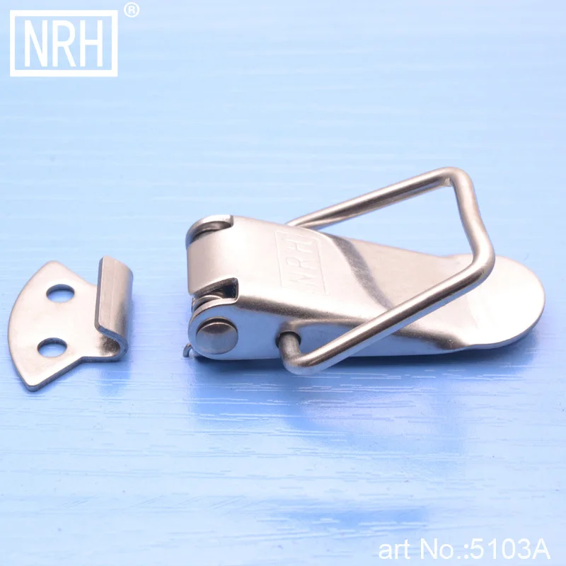 NRH 5103A stainless steel spring hasp Wooden case Flight Case Travelware Tool Box accessories Hardware latch hasp toggle latch