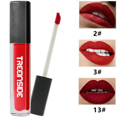 

TREEINSIDE 4515 Long-lasting liquid lipstick matte lip gloss Waterproof non-stick cup can not lose color makeup lip gloss