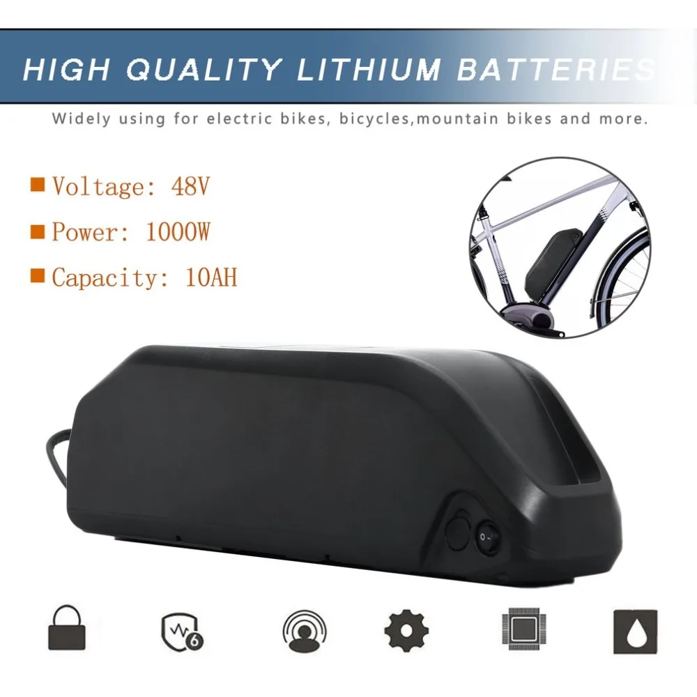 

48V 10AH 12.5AH Rechargeable Lithium Battery R049 1000W E-bike Li-ion Battery Electric Bicycle Battery Conversion Kit EU Socket