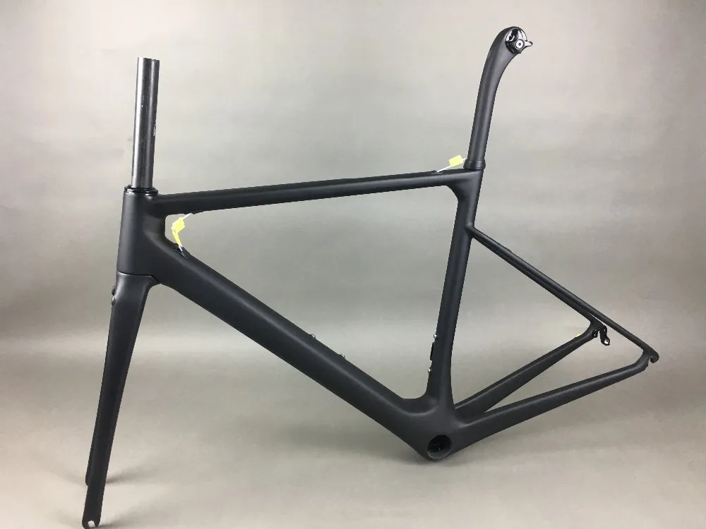 Sale 2018 new arrival direct mount brake T1100 full matte nice marble weaves carbon road frame:frameset+fork+seatpost+headset+clmap 79