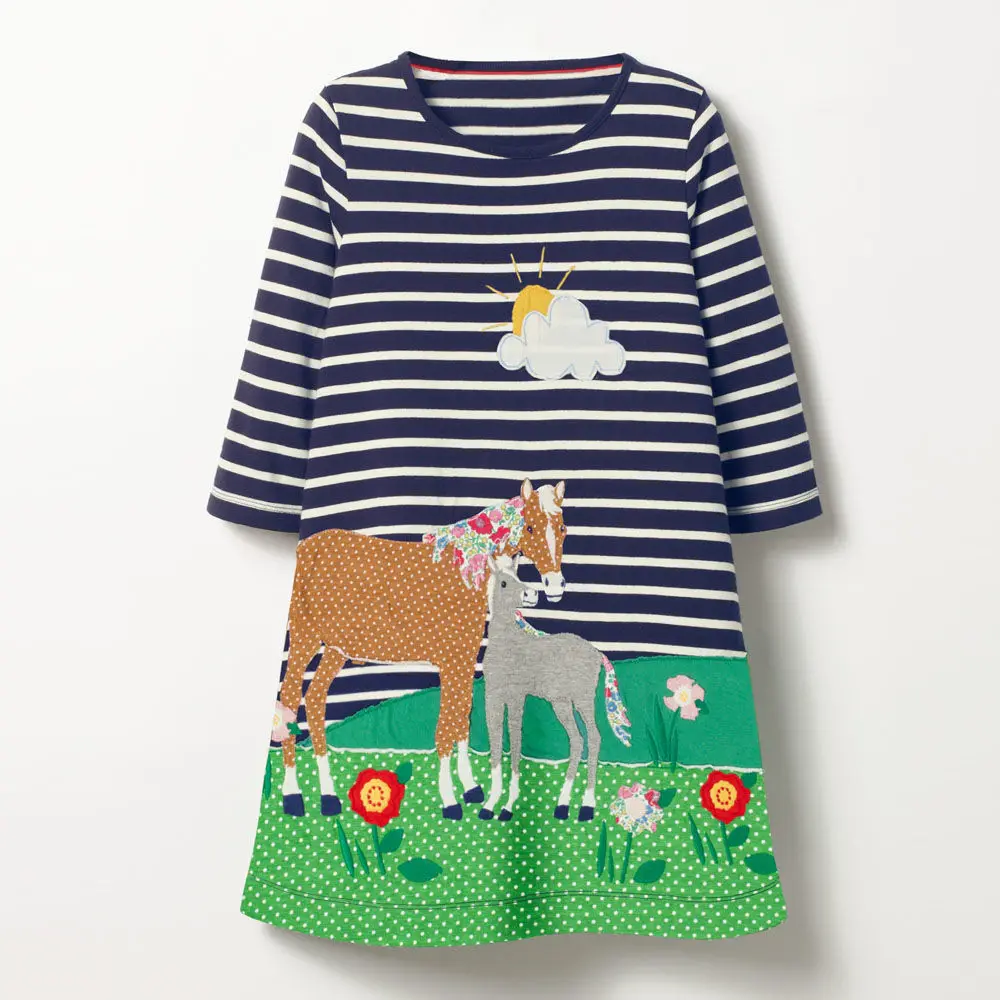 Jumping Meters Horse Black Autumn Princess Dress 2018 Brand New Kids Dresses Baby Girls Clothes Long Sleeve Children Costume Jumping Meters Horse Black Autumn Princess Dress 2018 Brand New Kids Dresses Baby Girls Clothes Long Sleeve Children Costume