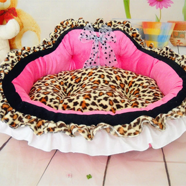 Pet Bed For Small Dogs And Cats Leopard Print Dog Sweet Pink Pet Bed For Small Dogs And Cats Leopard Print Dog Sweet Pink Princess Puppy