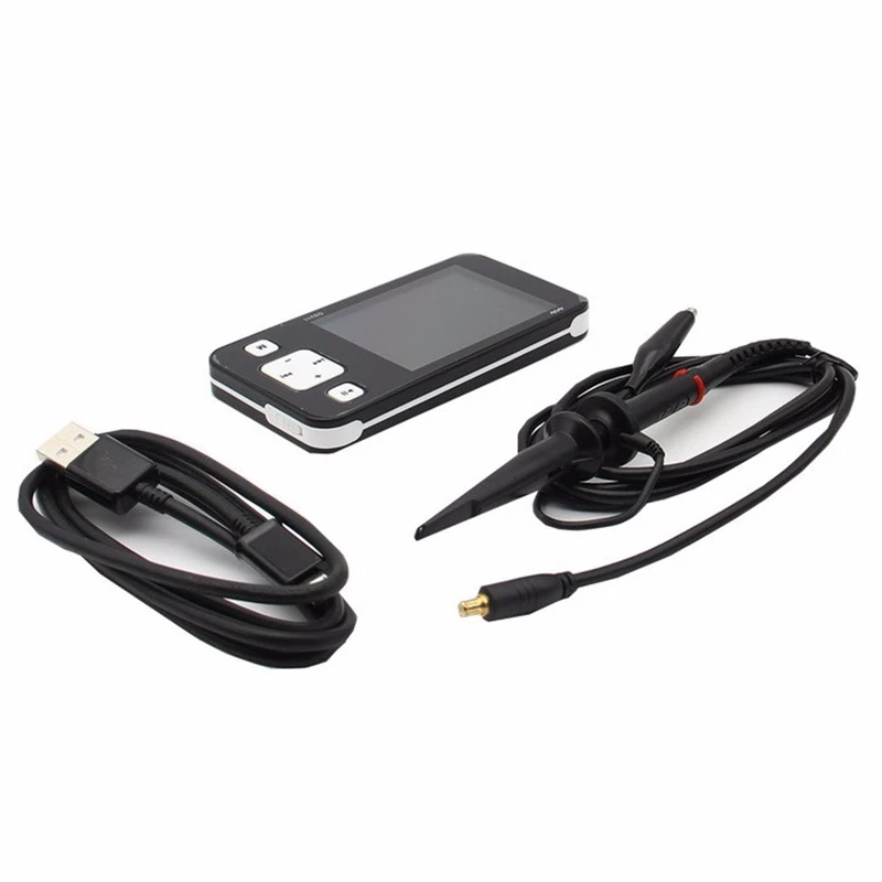 

DS212 Mini LCD Digital Portable Storage Oscilloscope Handheld Bandwidth 200KHz Sampling Rate 1MSa/s MCX Probe