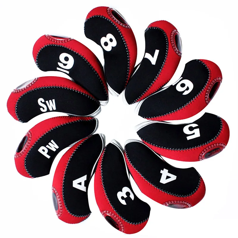 Andux Number Tag Golf Iron Covers headcover for irons 10pcs/set MT/S11