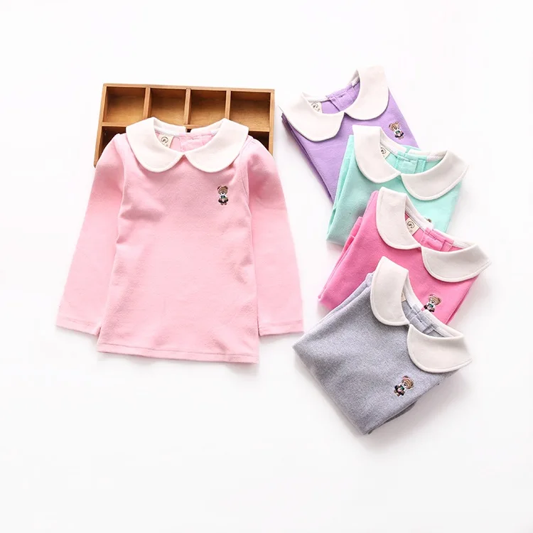 

Girls Spring Autumn Thick Blouses Kids Cotton Outerwear Children's Clothing