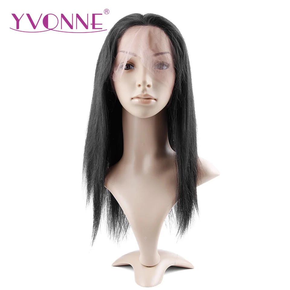 YVONNE Straight font b Human b font font b Hair b font Full Lace Wigs Brazilian