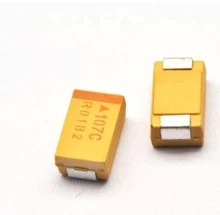 50PCS C 10V 100UF C 107 6032 C SMD Tantalum Capacitor