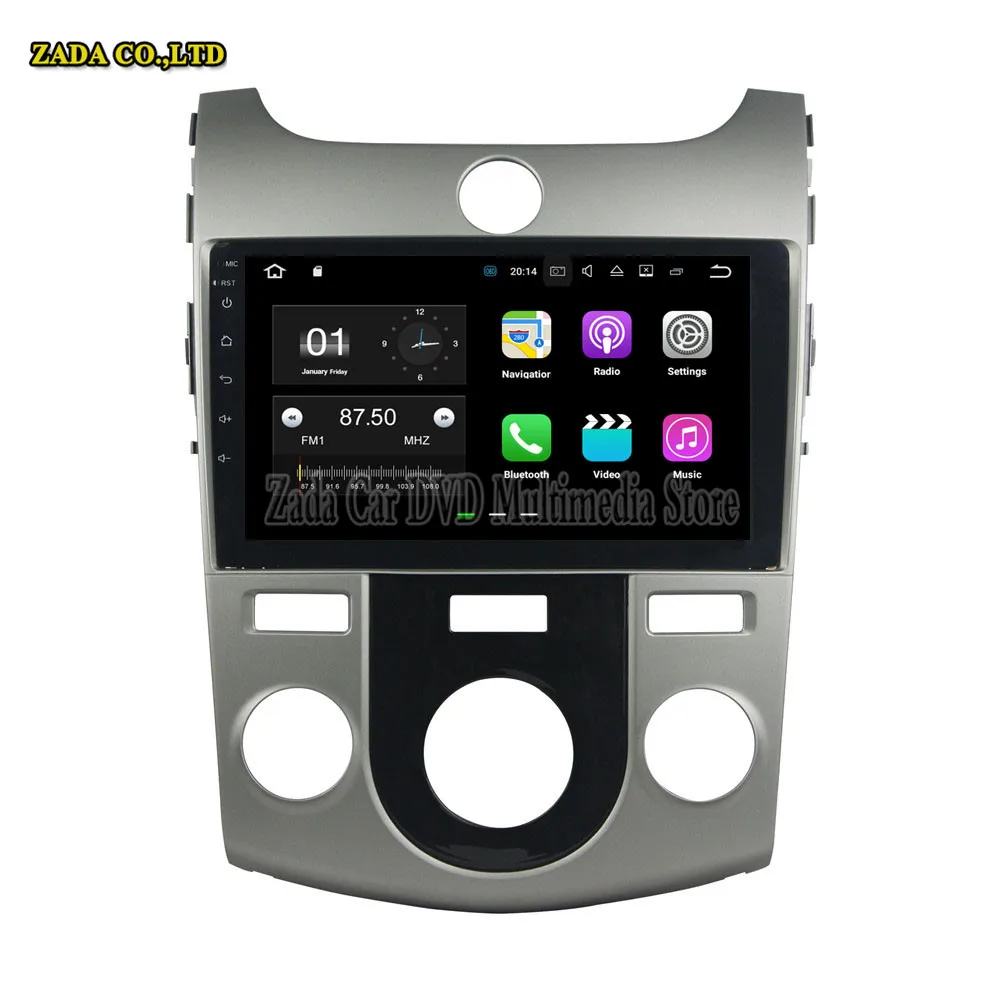 

NaviTopia 9inch Quad Core 2GB Android 8.1 Car GPS navigation for KIA CERATO/FORTE 2008 2009 2010 2011 2012 Car Radio Head Unit