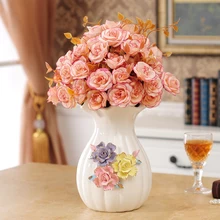 Современная керамическая ваза стерео Цветочные поделки вазы свадьбы центральные jarrones decorativos фарфоровая ваза для цветов украшения дома