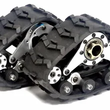 Комплект передних и задних колес из алюминиевого сплава, сандмобиль, конверсия 4 шт., треки, шины для AXIAL SCX10 II 2 1/10, гусеничный автомобиль